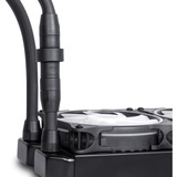 Alphacool Pro Aurora 420 CPU AIO Processor Væskekølingssæt 14 cm Sort, Hvid, Vandkøling Sort, Væskekølingssæt, 14 cm, 154,1 m³/t, Sort, Hvid