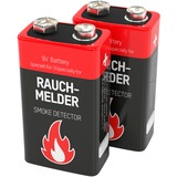Ansmann 1515-0006 husholdningsbatteri Genopladeligt batteri 9V Alkaline Genopladeligt batteri, 9V, Alkaline, 9 V, 2 stk, Cd (cadmium), Hg (kviksølv)