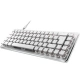 Turtle Beach Gaming-tastatur Hvid/aluminium, DE-layout, Roccat Titan II Optical Red