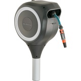GARDENA RollUp Stående rulle Automatisk Sort, Grå, Slangerulle grå, Stående rulle, Automatisk, Funktionel, Sort, Grå, 0 - 360°, 15 m