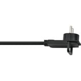 Brennenstuhl 1168980020 Sort 2m el-ledning, Forlængerledning Sort, 2 m, Hanstik/Hunstik, Sort