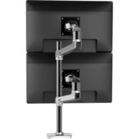 Ergotron LX Series LX Dual Stacking Arm Tall Pole 101,6 cm (40") Aluminium Skrivebord, Skærmbeslag aluminium, Klemme, 20 kg, 101,6 cm (40"), 100 x 100 mm, Højdejustering, Aluminium