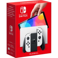 Nintendo Switch OLED bærbar spilkonsol 17,8 cm (7") 64 GB Berøringsskærm Wi-Fi Hvid, Spillekonsol Hvid, Nintendo Switch, NVIDIA Custom Tegra, Hvid, Analog/digital, Hjemknap, Afbryderknap, Knapper