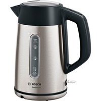 Bosch TWK4P440 elkedel 1,7 L 2400 W Sort, Rustfrit stål rustfrit stål/Sort, 1,7 L, 2400 W, Sort, Rustfrit stål, Rustfrit stål, Vandmåler, Overophedningsbeskyttelse