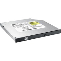 ASUS SDRW-08U1MT optisk diskdrev Intern DVD-RW Sort, DVD-brænder Sort, Sort, Bakke, Vandret, Notebook, DVD-RW, SATA, Detail