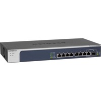 Netgear XS508M Ikke administreret 10G Ethernet (100/1000/10000) Grå, Sølv, Switch Ikke administreret, 10G Ethernet (100/1000/10000), Stativ-montering