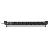 Brennenstuhl 1390007308 stikdåse 2 m 8 AC stikkontakt(er) Indendørs Sort, Sølv, Strømskinne Sort/Sølv, 2 m, 8 AC stikkontakt(er), Indendørs, IP20, Aluminium, Plast, Sort, Sølv